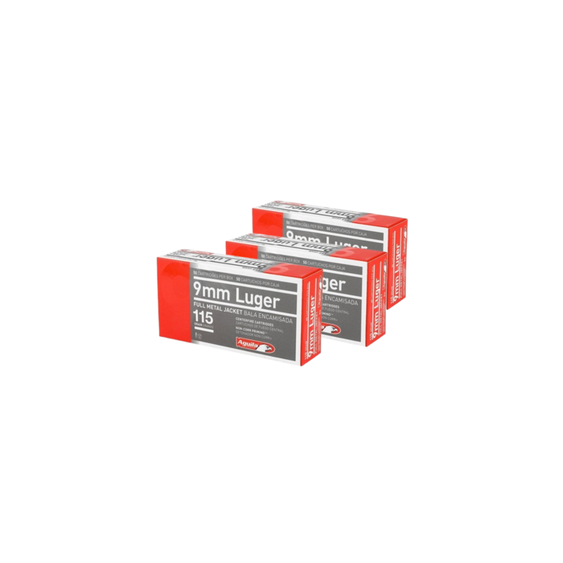 3 cajas Aguila 9mm 3 cajas Aguila 9mm